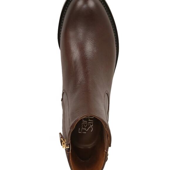 Franco Sarto Hansa Leather Ankle Boots Cognac Size 6  NWT - Picture 5 of 8